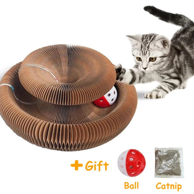 Katzenkratzbrett mit Glocke
