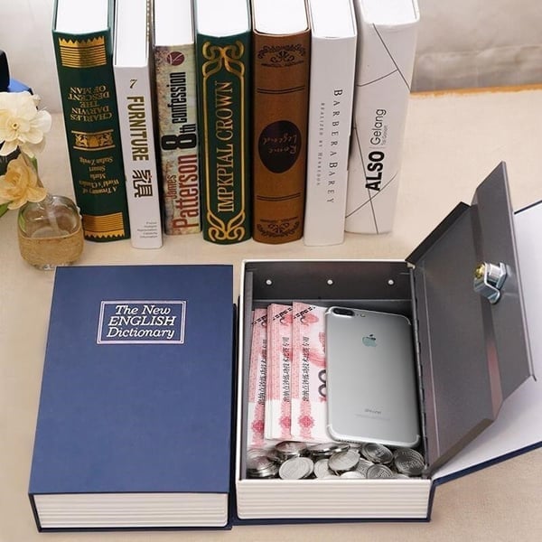 Caja fuerte con forma de libro secreto💵