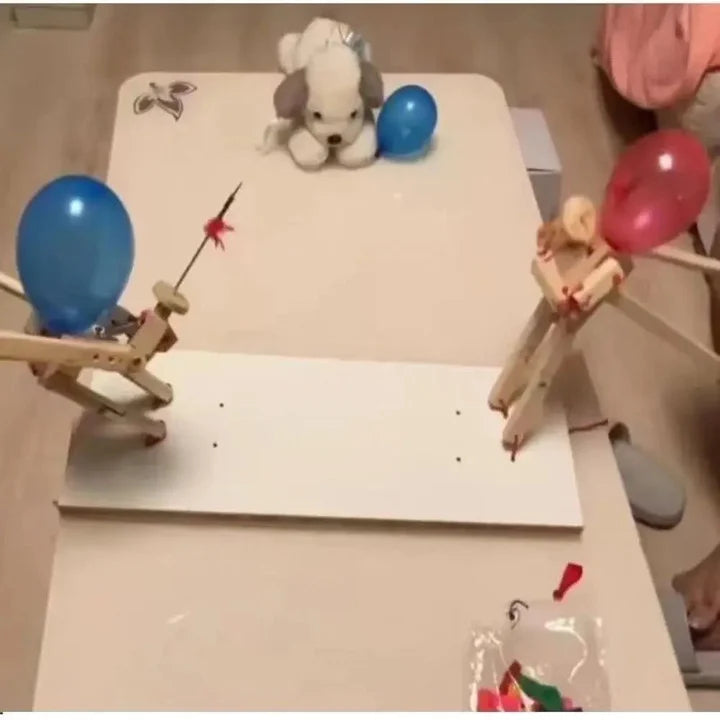 Marionetas de esgrima de madera