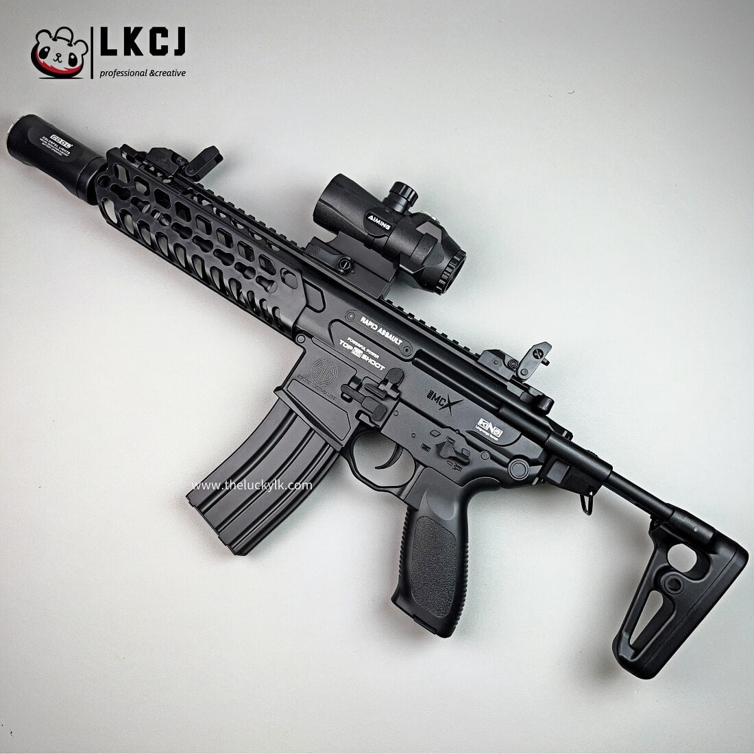 Tactical MCX Gel Blaster with 7-Color Silencer