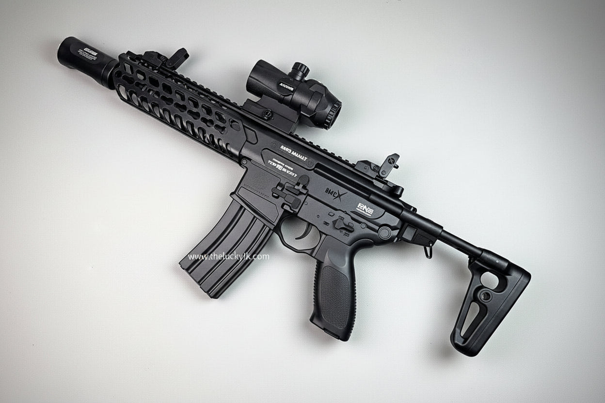 Tactical MCX Gel Blaster with 7-Color Silencer
