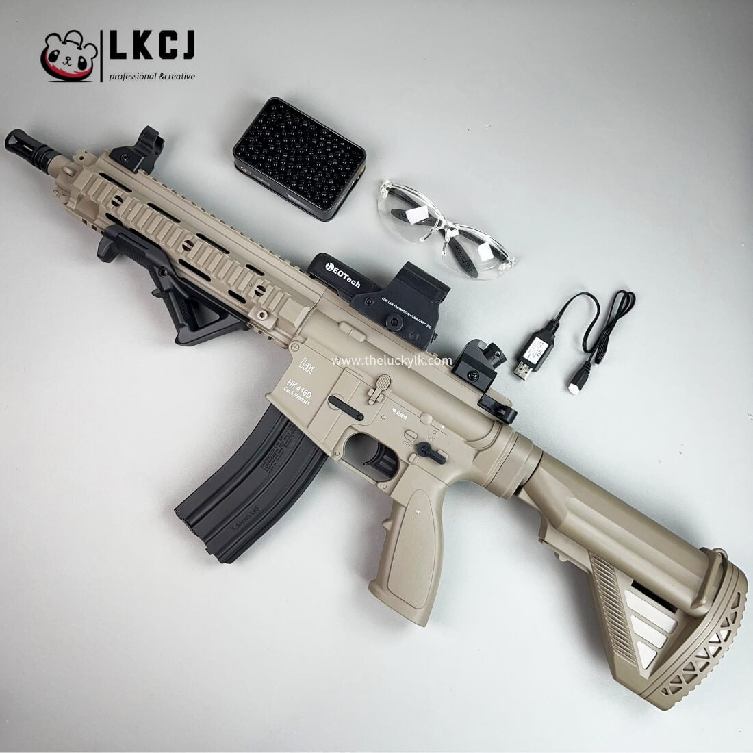 Exquisite Graffiti M416 Gel Blasters 25M Schussreichweite mit 2 Magazinen