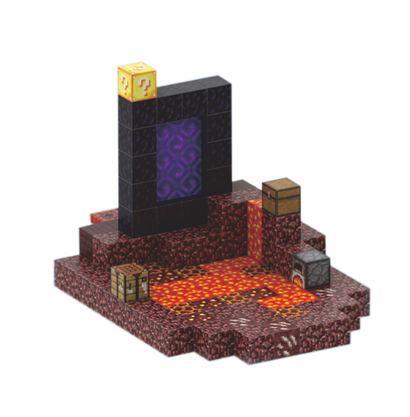 128-teiliges Magnetbaustein-Weltset für Kinder – Pixel-Magnetbaustein-Spielzeug – T058