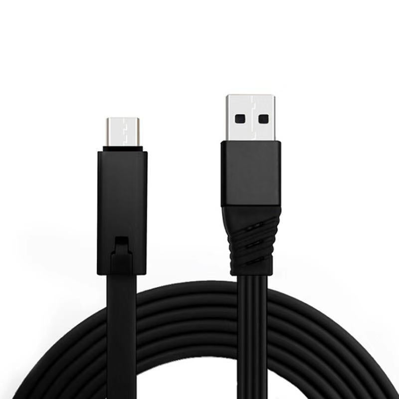 Cable de carga USB reconectable para teléfonos Micro, Type-C y I, línea de datos renovable