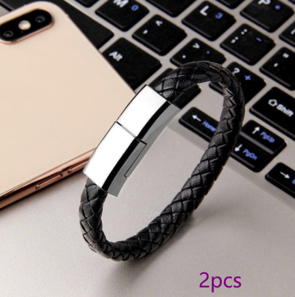 Cable de carga USB para pulsera para iPhone, USB-C y Micro