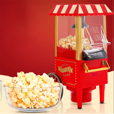 Máquina de palomitas de maíz con ruedas, regalo creativo, máquina para hacer palomitas de maíz en casa