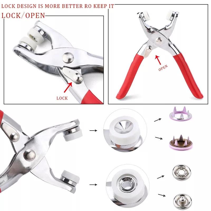 Druckknopf-Set