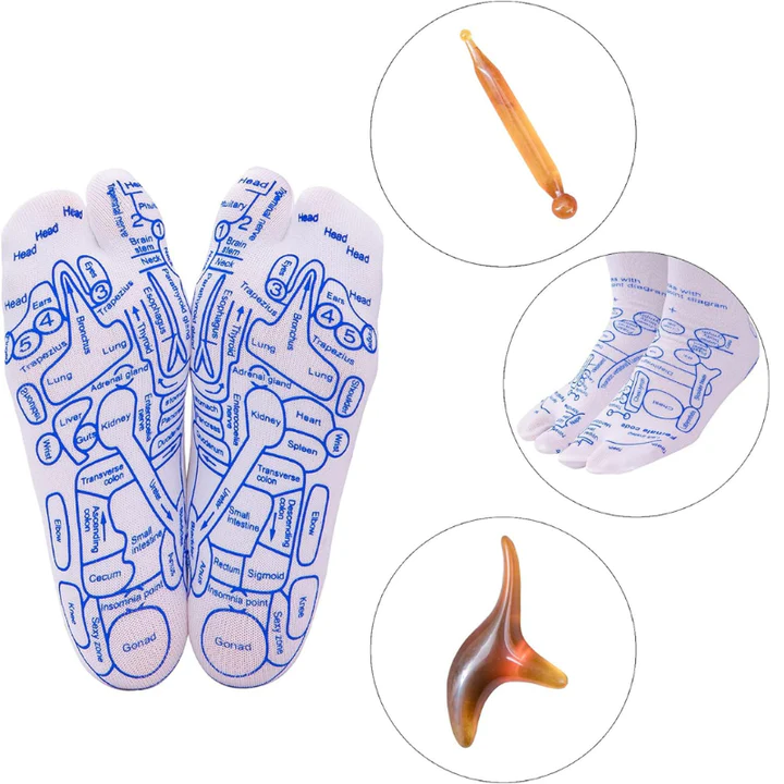Calcetines de reflexología con herramienta de masaje™