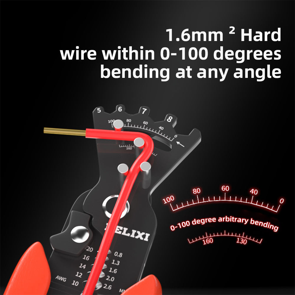 Alicates pelacables multifuncionales 5 en 1 para electricistas: corte, pelado y prensado de cables