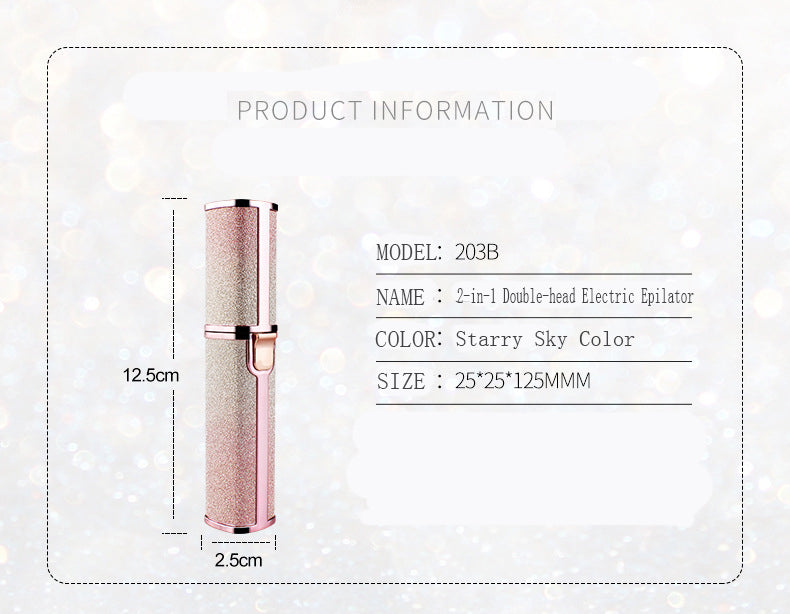 New Lipstick Shape Ladies Electric Shaver Automatic Eyebrow Trimming Artifact