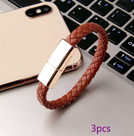 Cable de carga USB para pulsera para iPhone, USB-C y Micro