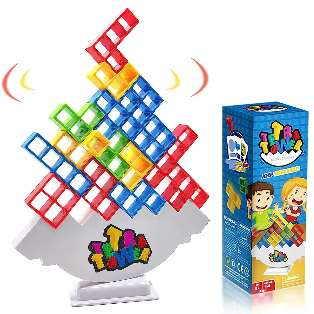 Juego de torres en equipo para niños y adultos