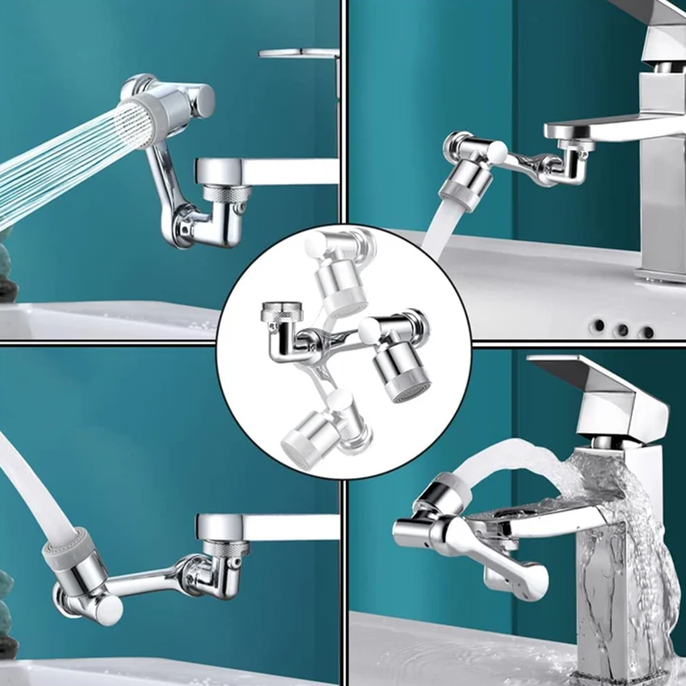 Aireador de grifo giratorio universal de 1080 grados Extensor de grifo multifunción Ducha giratoria universal resistente a salpicaduras