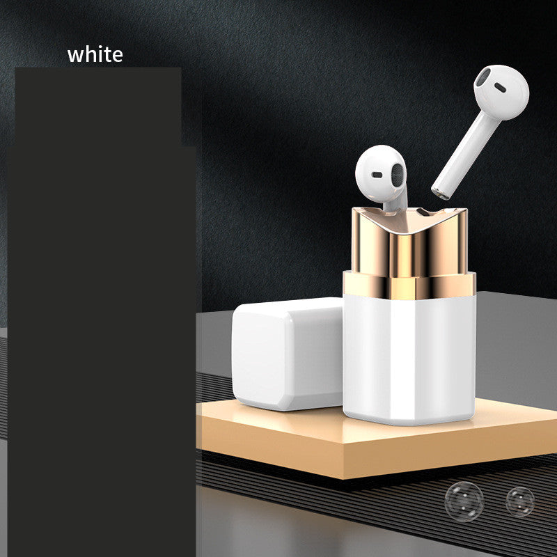 Auriculares individuales de moda con forma de lápiz labial y Bluetooth, auriculares internos con reducción de ruido