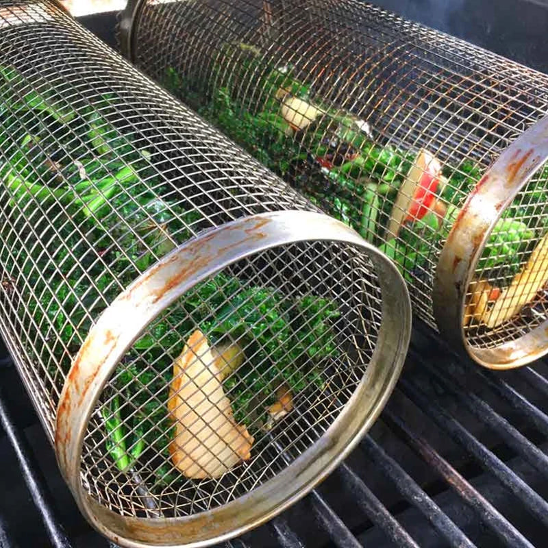 Cesta para parrilla de barbacoa