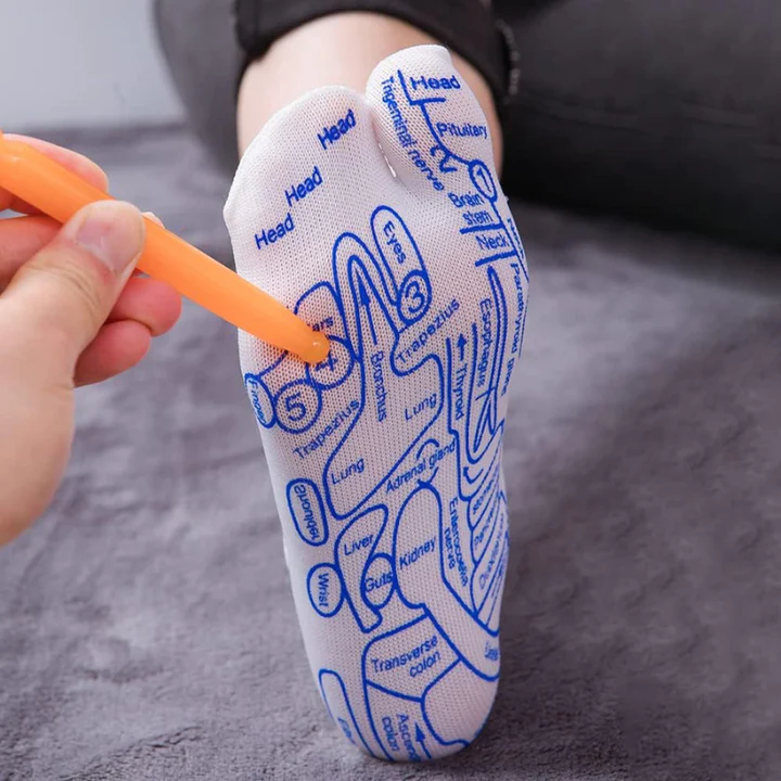 Calcetines de reflexología con herramienta de masaje™