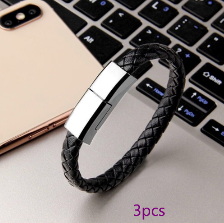 Cable de carga USB para pulsera para iPhone, USB-C y Micro