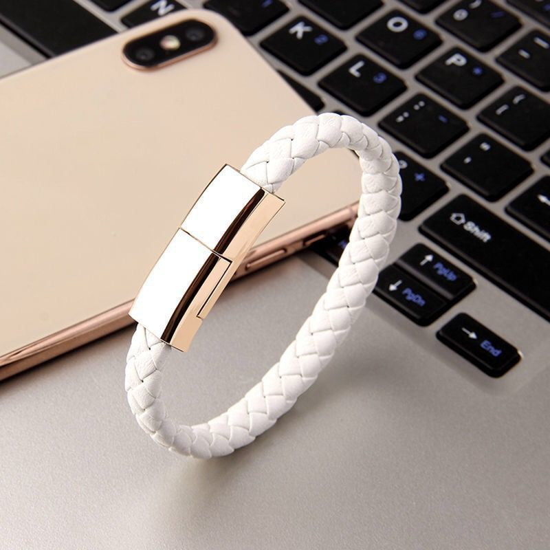 Cable de carga USB para pulsera para iPhone, USB-C y Micro