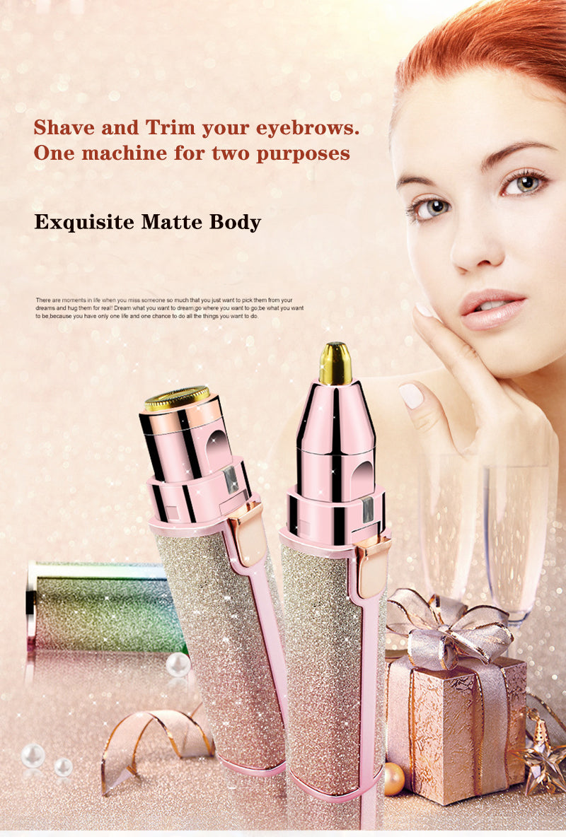 New Lipstick Shape Ladies Electric Shaver Automatic Eyebrow Trimming Artifact