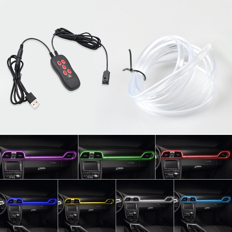 Fuente de alimentación USB para luz ambiental LED de consola central de automóvil