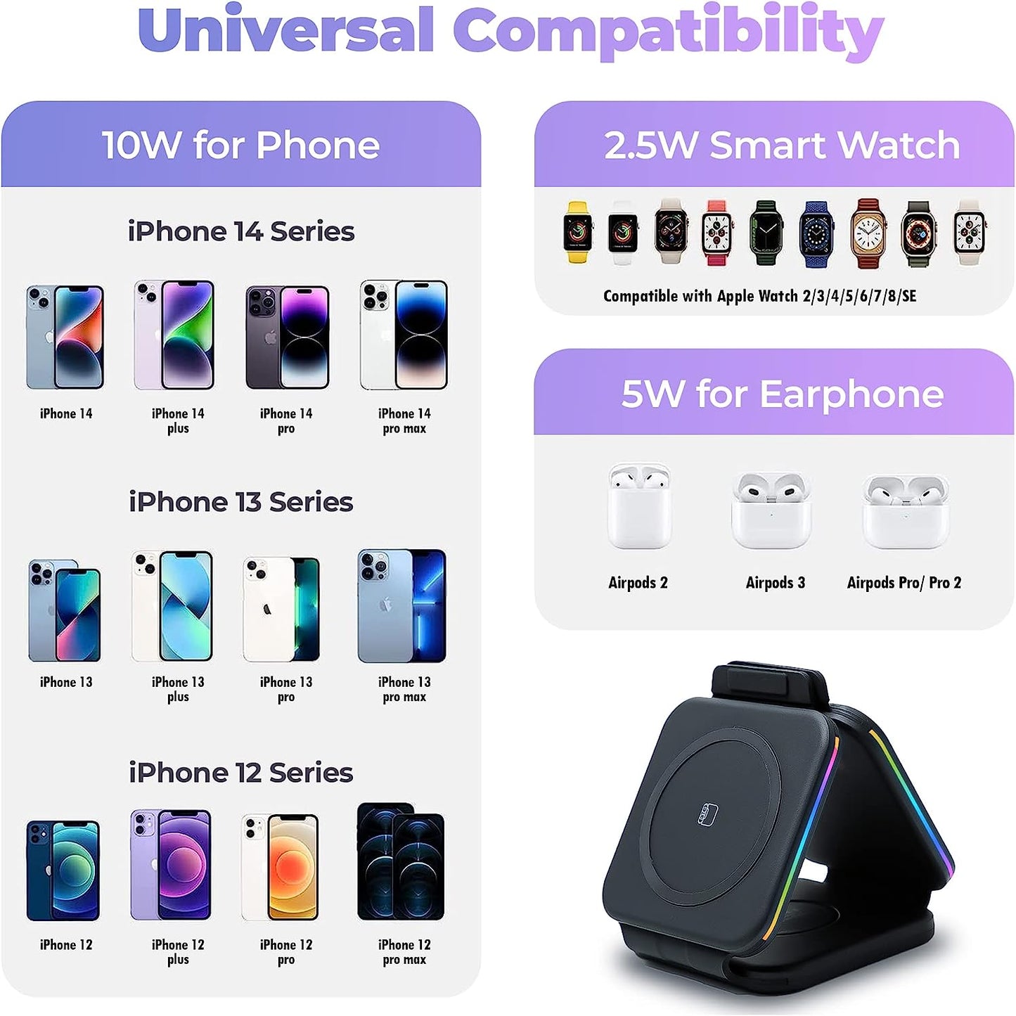 3 in 1 Wireless Charger