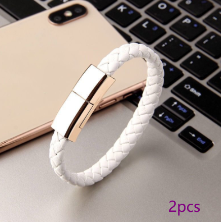 Cable de carga USB para pulsera para iPhone, USB-C y Micro