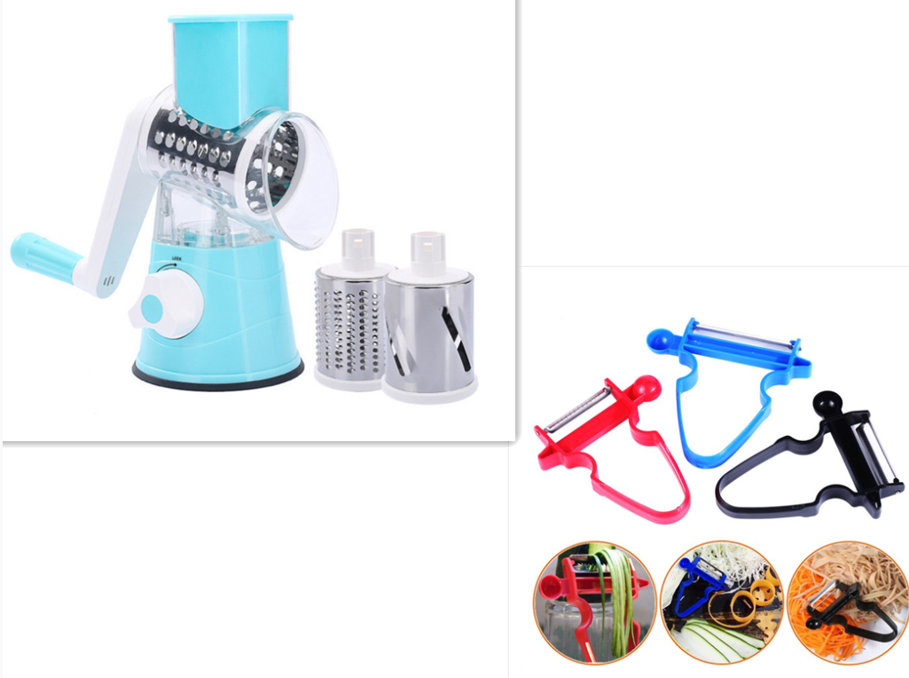 4 in 1 Manueller Gemüseschneider Slicer Multifunktionale Küchenhelfer