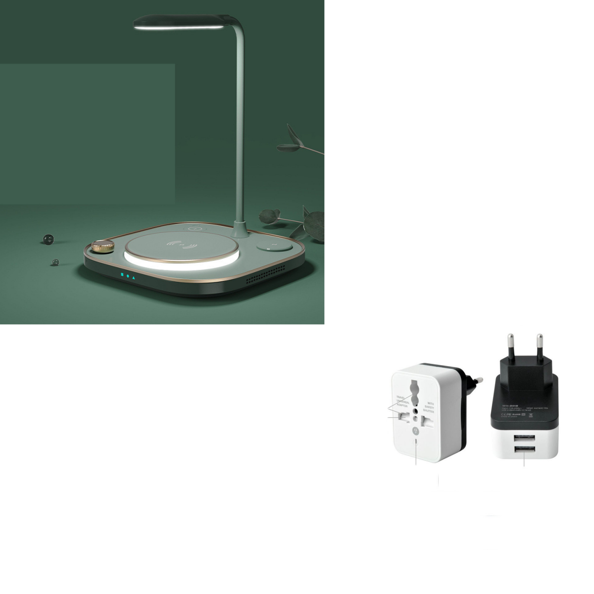 Cargador magnético inalámbrico tres en uno Lámpara de escritorio de carga rápida de 15 W Adecuado para teléfono móvil Reloj Auriculares