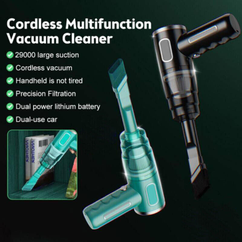 Wireless Car Vacuum Cleaner USB Charging 2000Mah Portable Mini Wet and Dry 29000Pa Vacuum Cleaner
