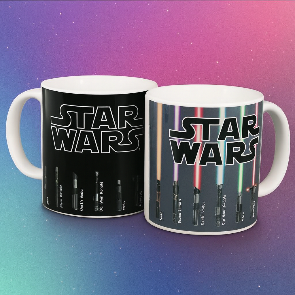 Star Wars Lichtschwert-Tasse mit Wärmeeffekt