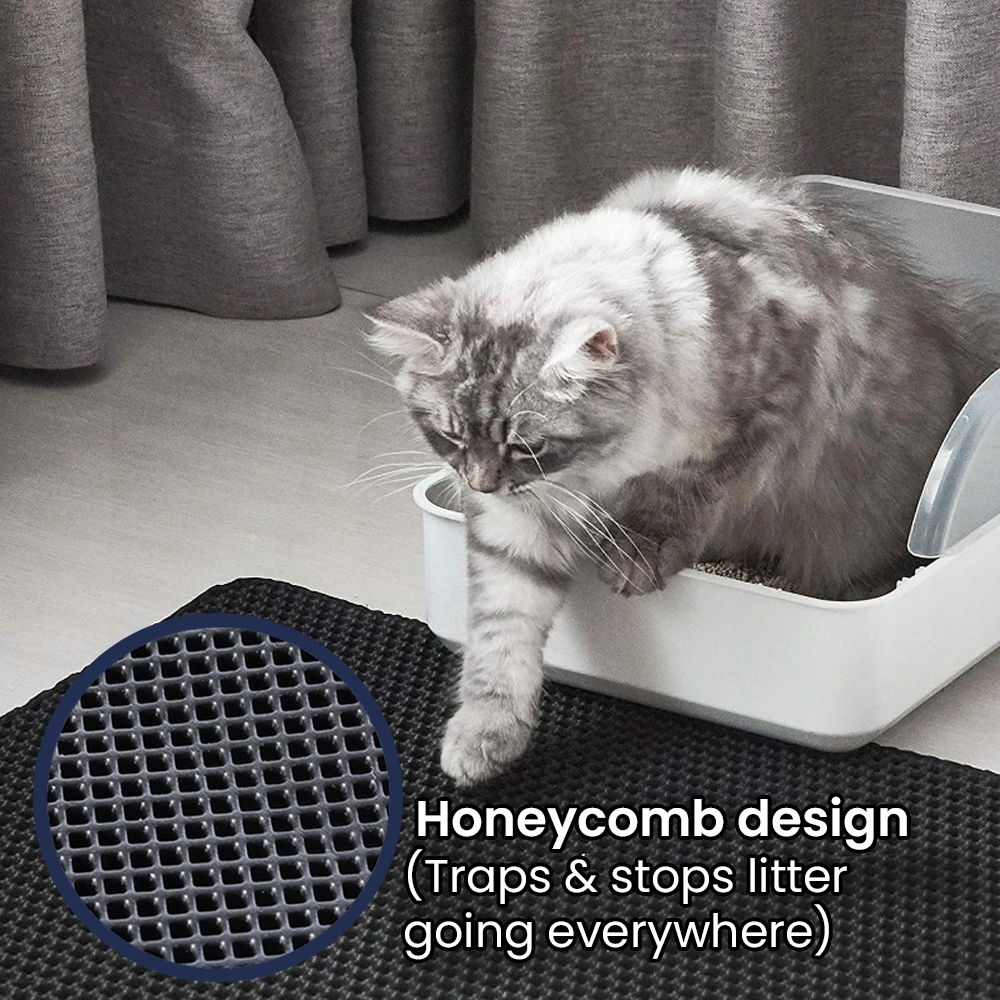Esterilla para arena para gatos que no ensucia