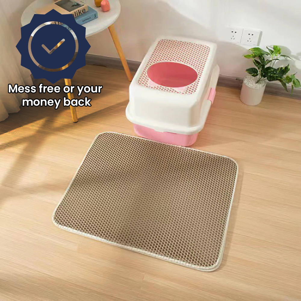 Esterilla para arena para gatos que no ensucia