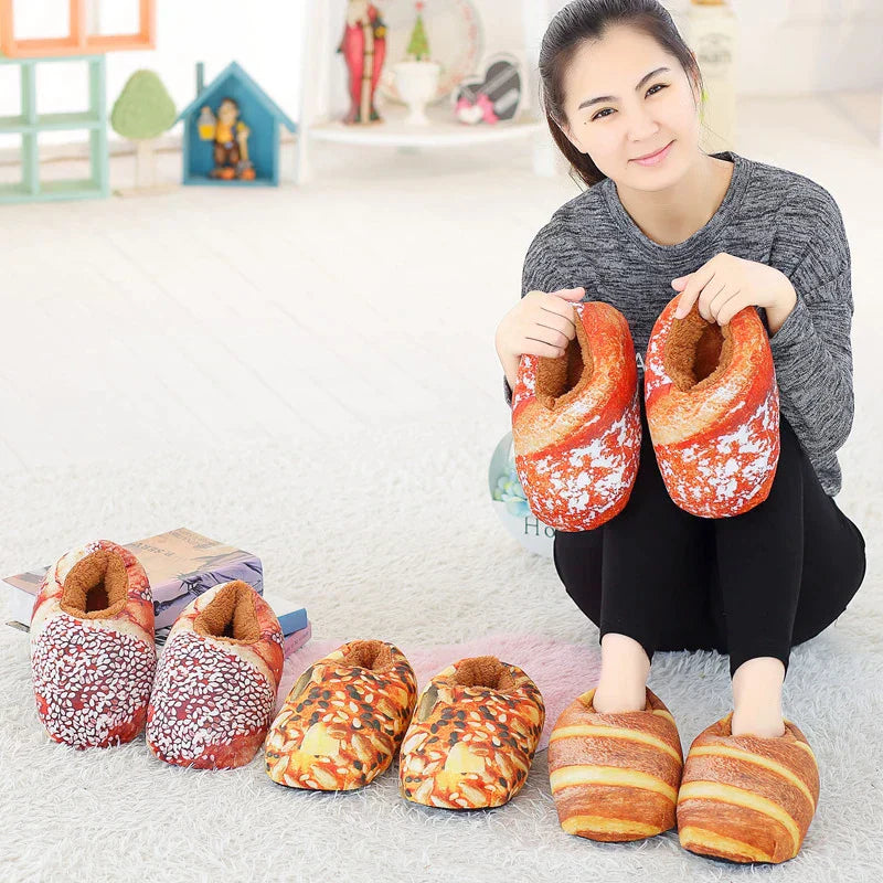 Zapatillas de pan al horno