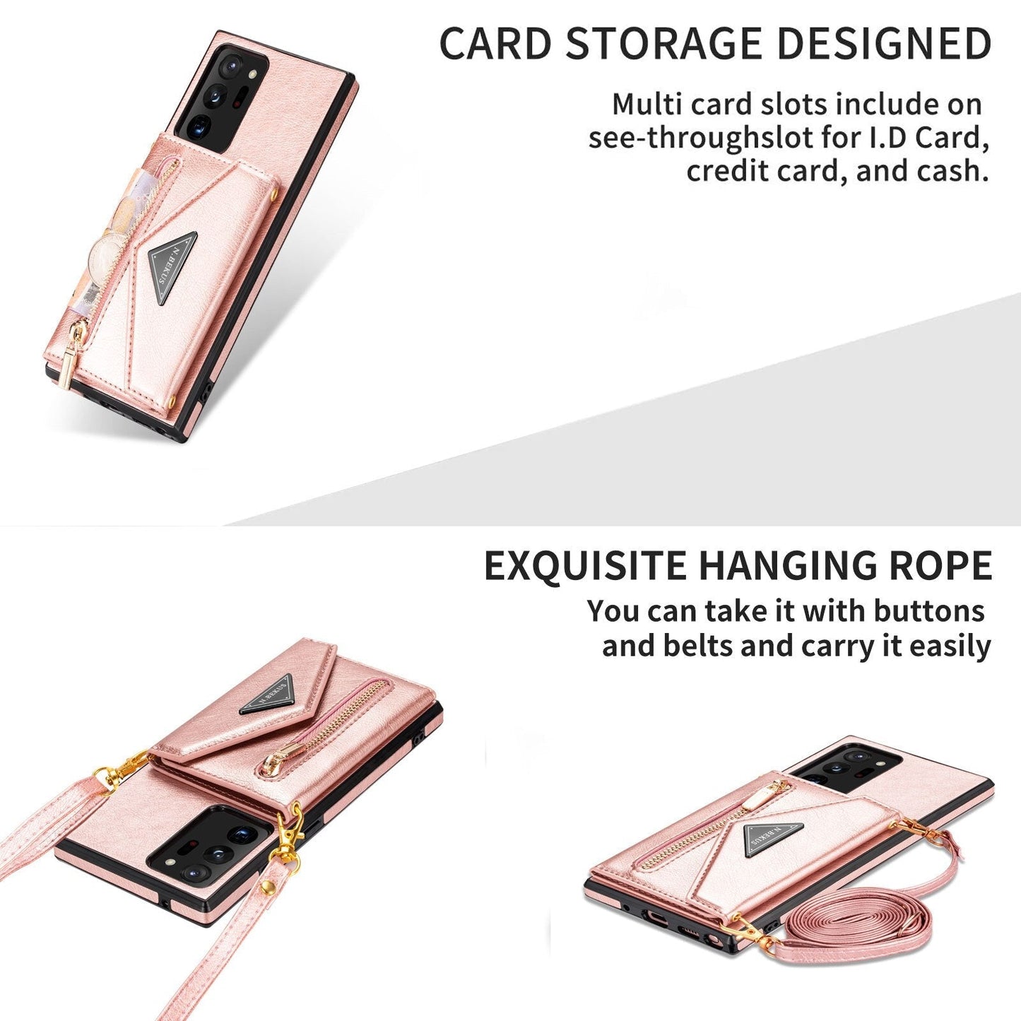 Funda tipo billetera para teléfono Samsung