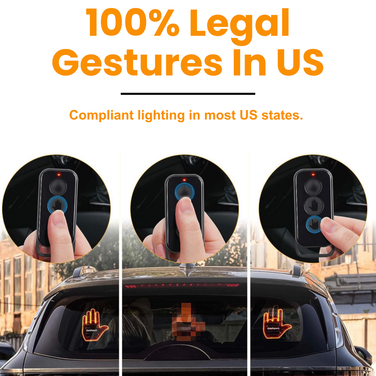 GloGesture™ - Señal de mano con LED