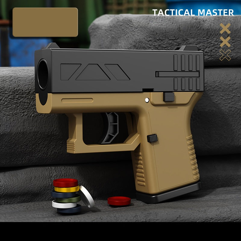 Mini-Spielzeugpistole mit Glock-Scheibenwerfer