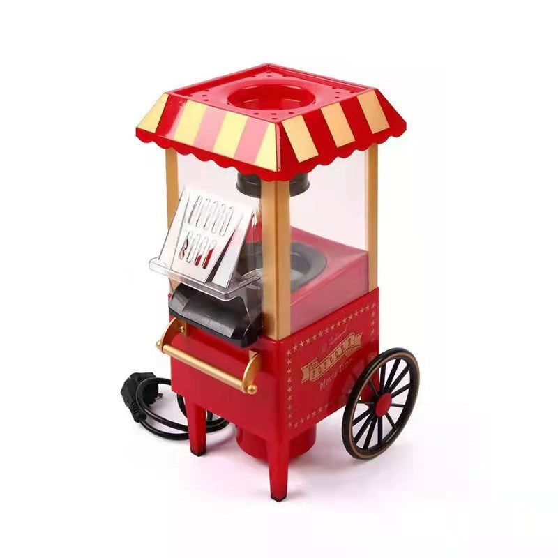 Máquina de palomitas de maíz con ruedas, regalo creativo, máquina para hacer palomitas de maíz en casa