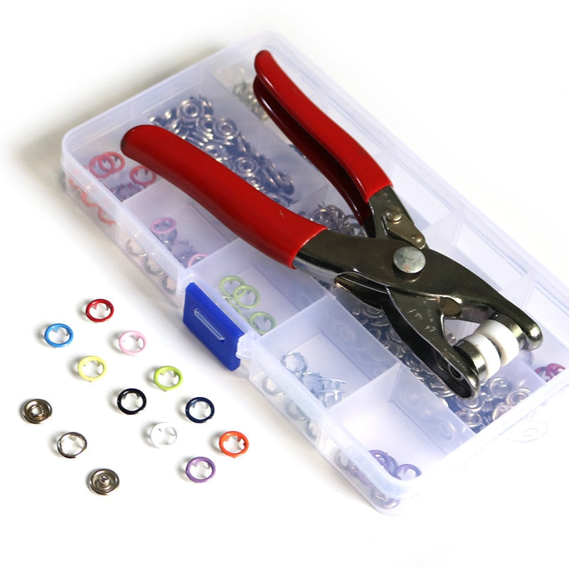 Kit de herramientas para botones a presión con alicates para sujetadores