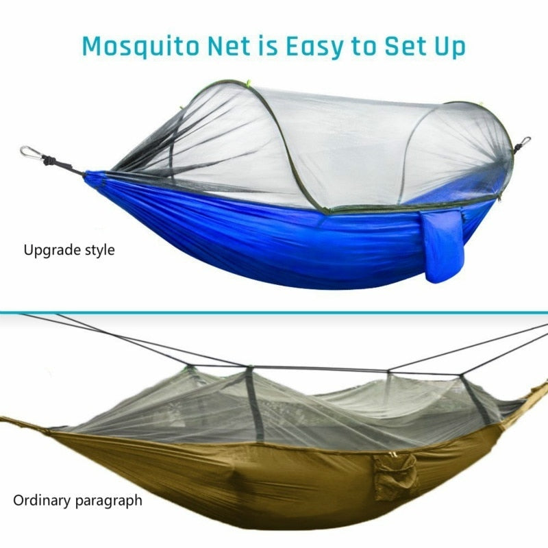 Hamaca para acampar con mosquitero