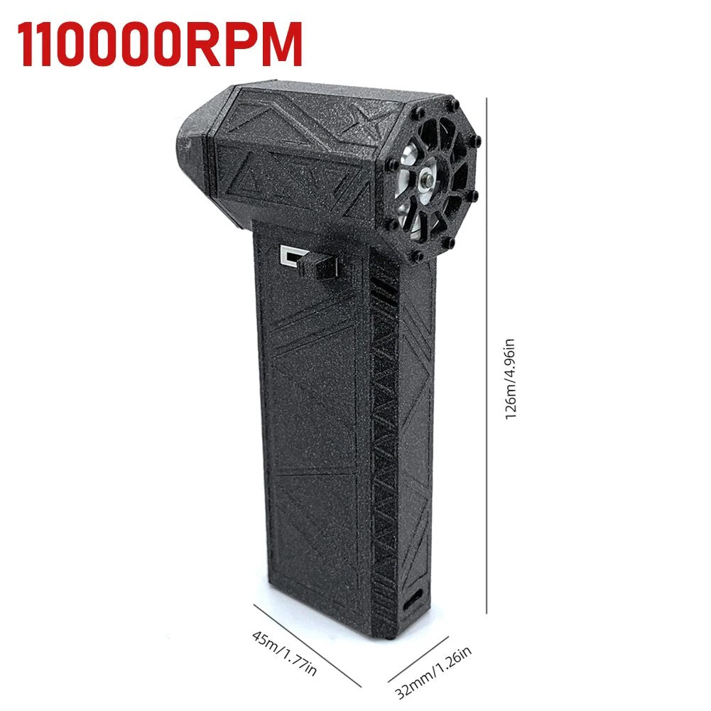 Mini ventilador turbo inalámbrico de 110 000 RPM para limpieza y barbacoa