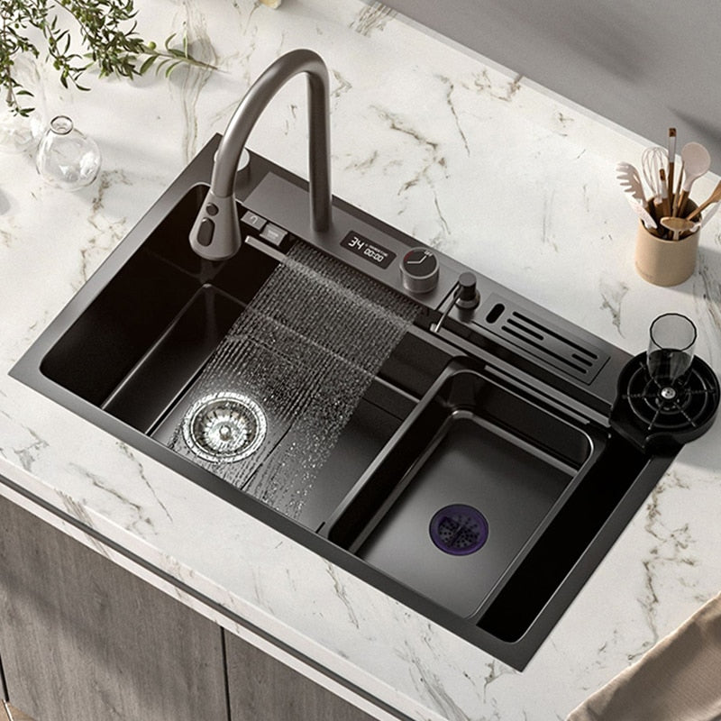Fregadero de cocina de acero inoxidable