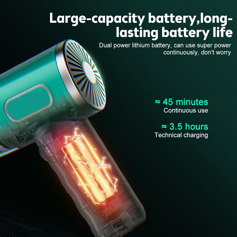Wireless Car Vacuum Cleaner USB Charging 2000Mah Portable Mini Wet and Dry 29000Pa Vacuum Cleaner