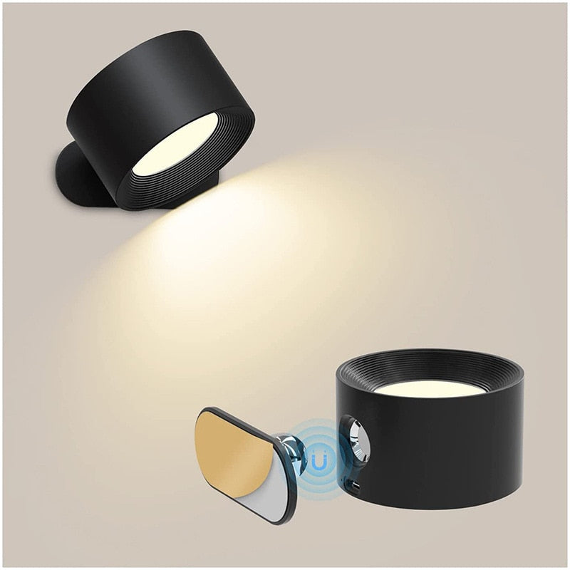 Lámpara de pared LED recargable por USB