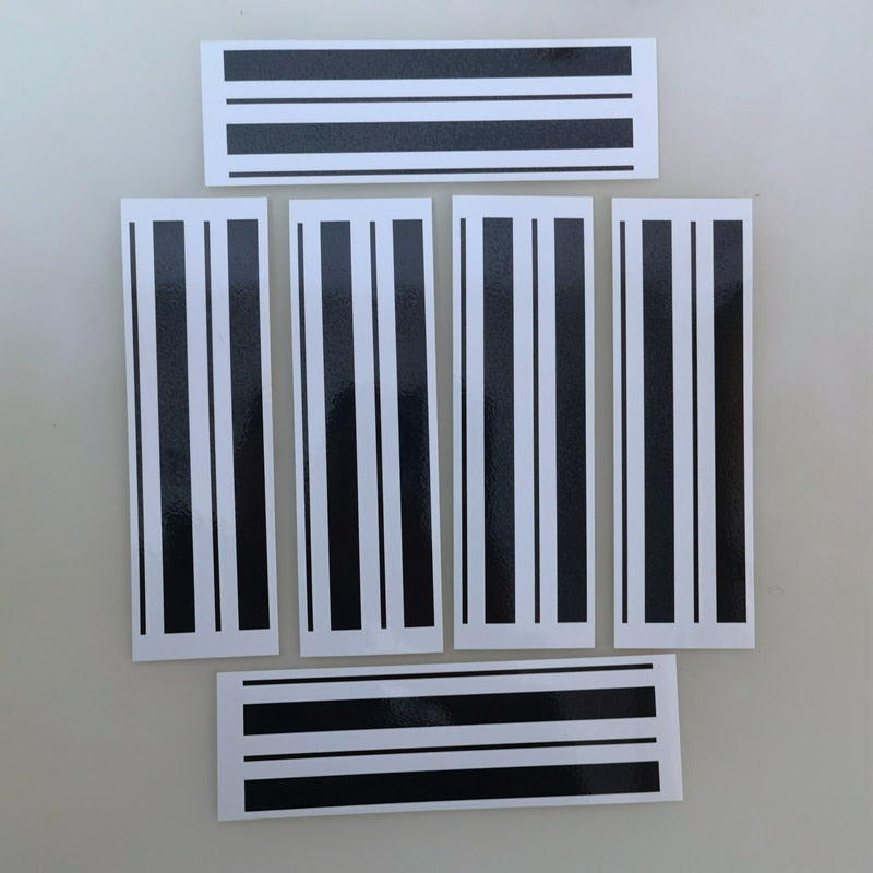 Arte corporal con líneas de rayas