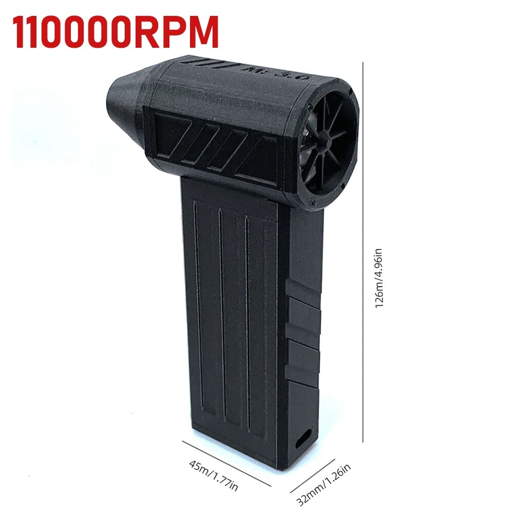 Mini ventilador turbo inalámbrico de 110 000 RPM para limpieza y barbacoa