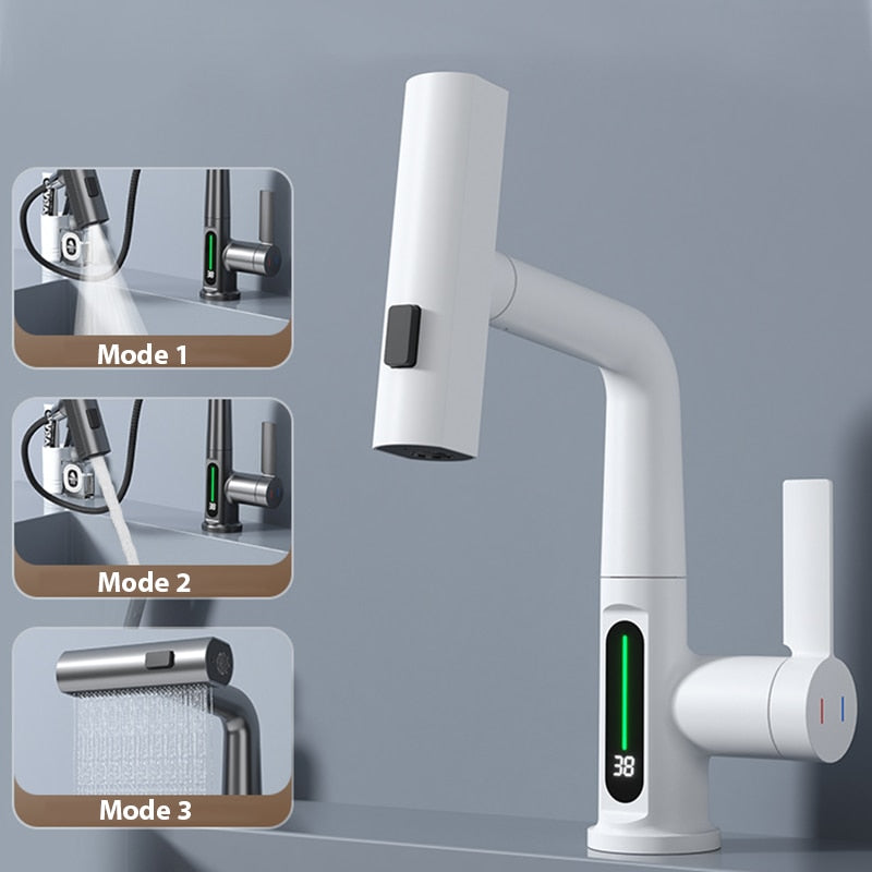 Wasserhahn mit digitaler Temperaturanzeige