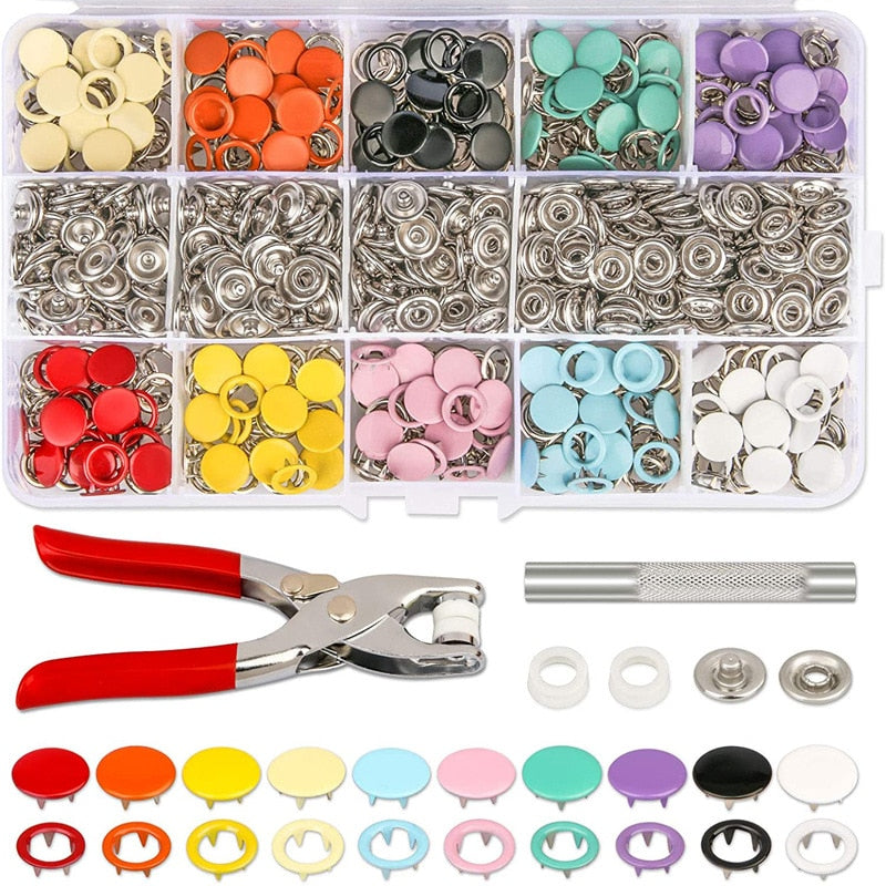 Kit de herramientas para botones a presión con alicates para sujetadores
