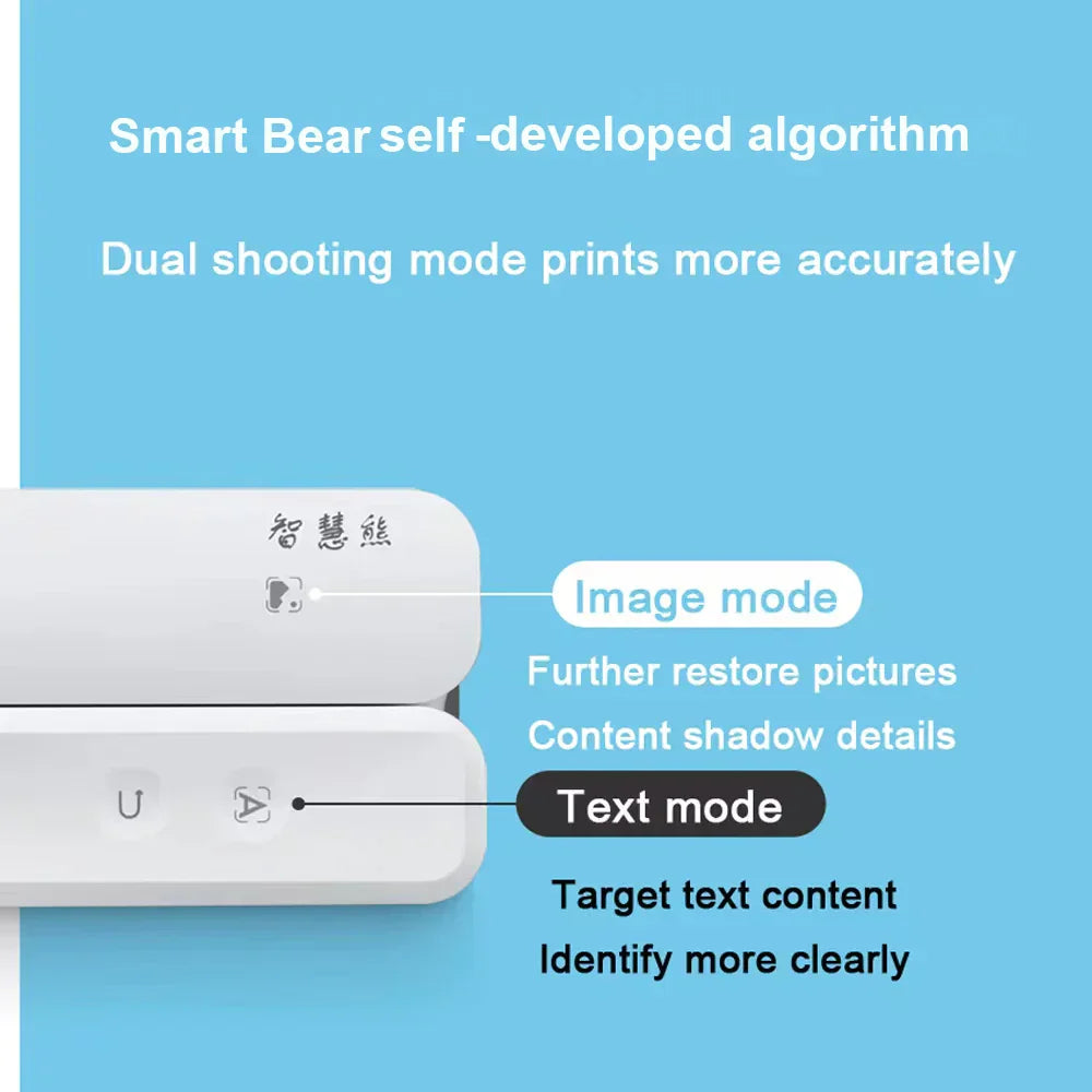 PC160Q Efficient Portable Thermal Photo Printer mini camera printer with thermal sticker paper