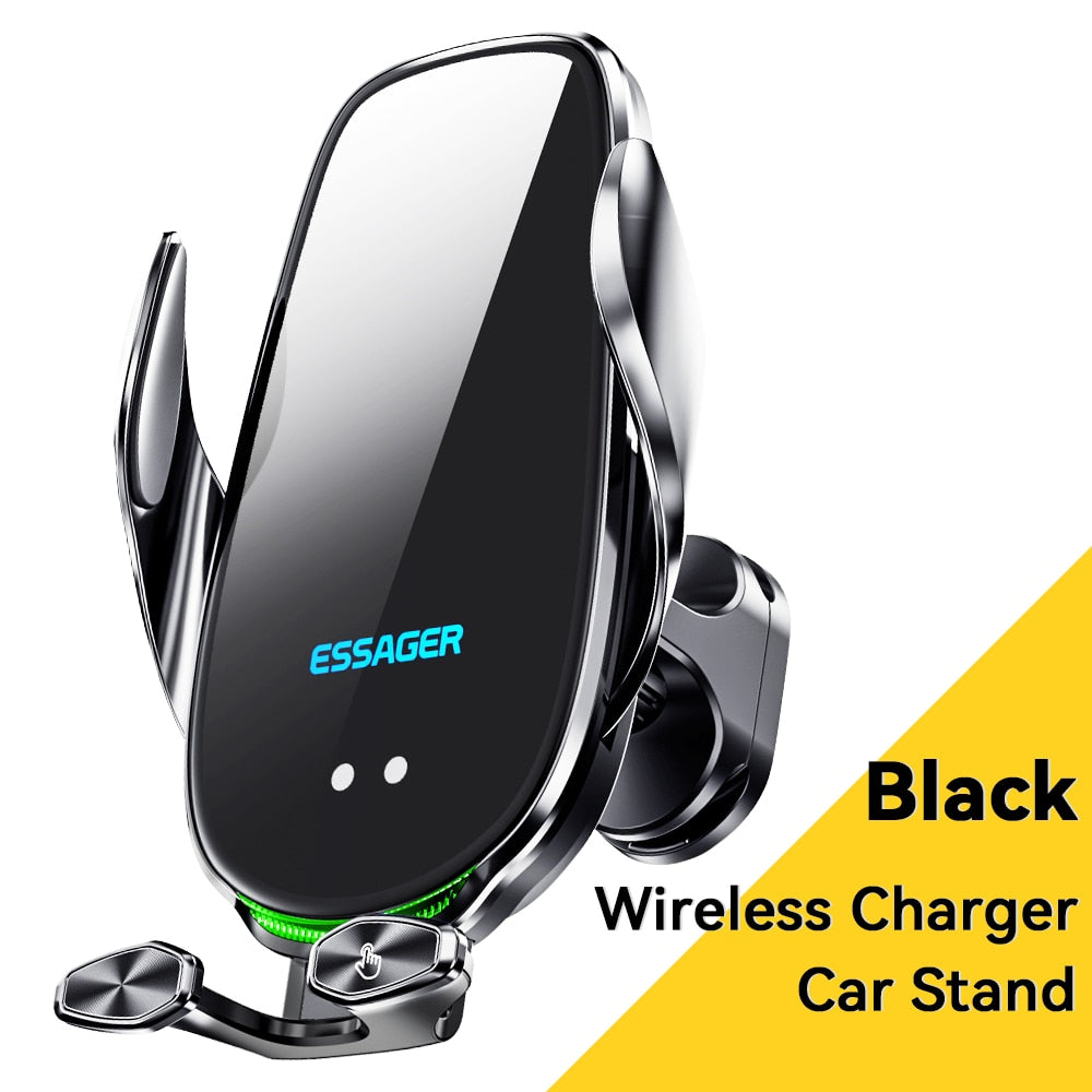 Soporte de teléfono para coche con cargador inalámbrico