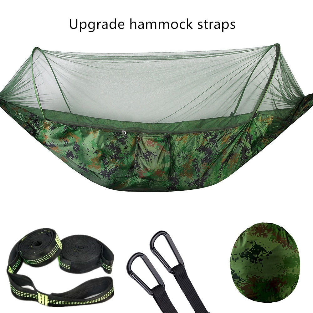 Hamaca para acampar con mosquitero